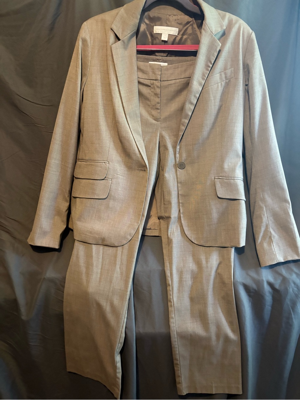 New York & Company Taupe Men's Suit Blazer and Pants